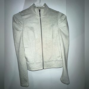 White/Cream zip-up sweater
